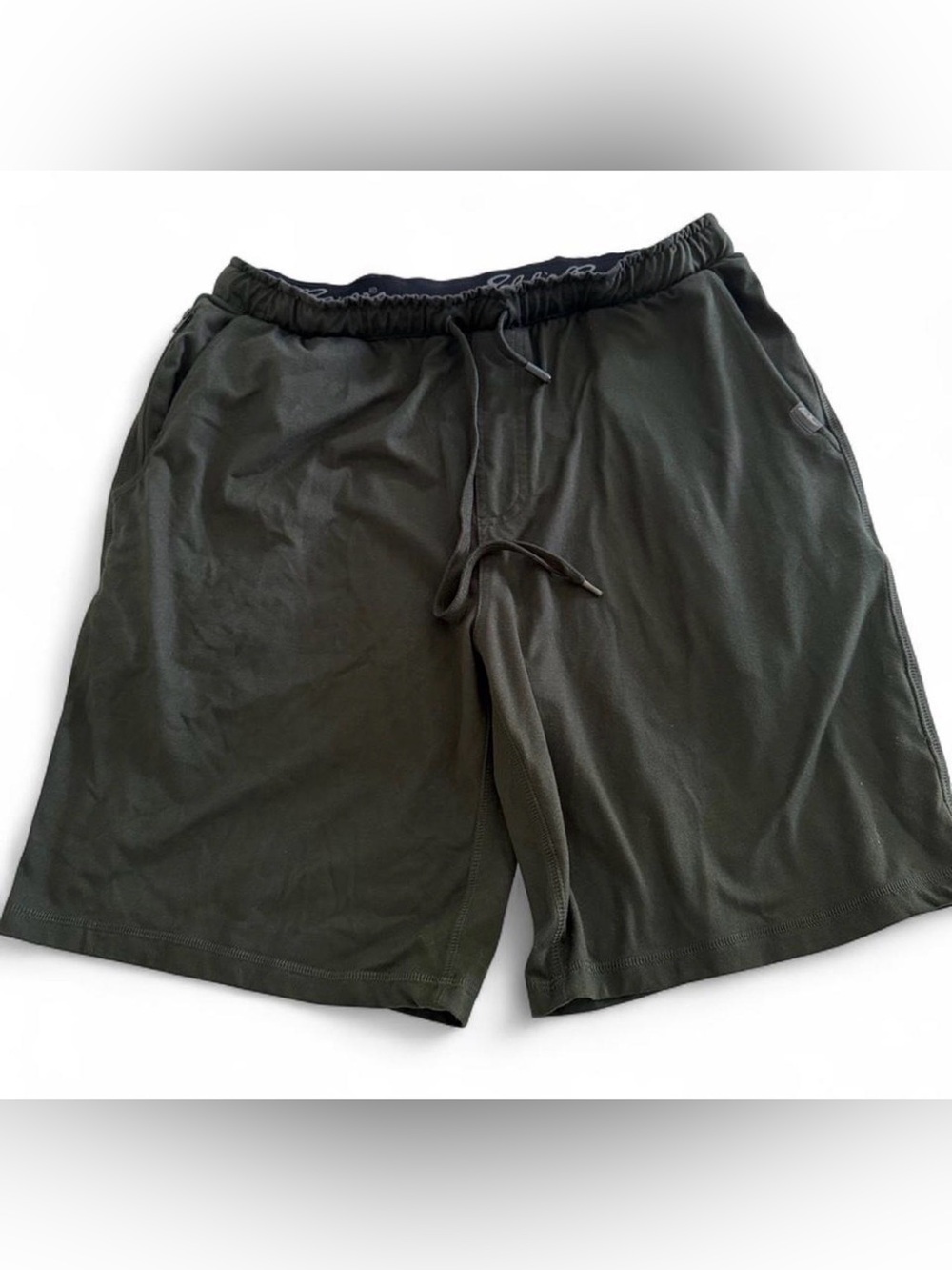 Eddie Bauer Olive Athletic Drawstring Shorts